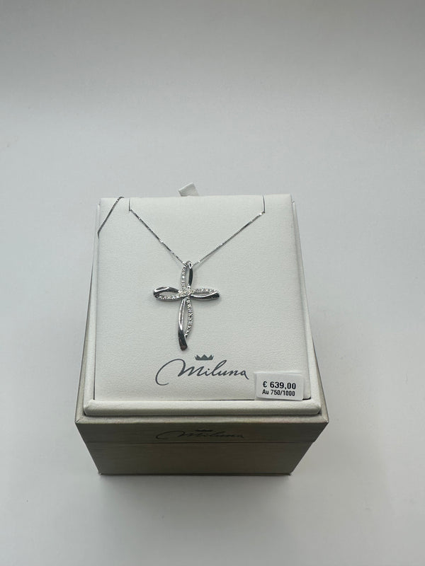 Croce oro e diamanti