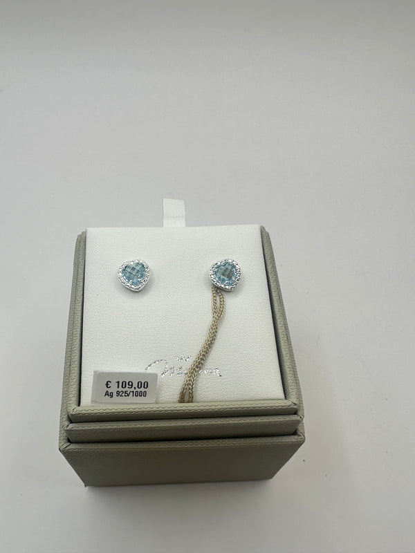 Orecchine Topazio azzurro