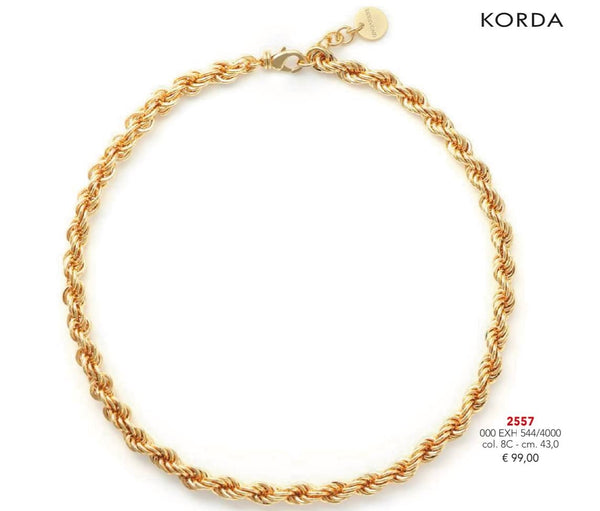 Collana Unoaerre treccia