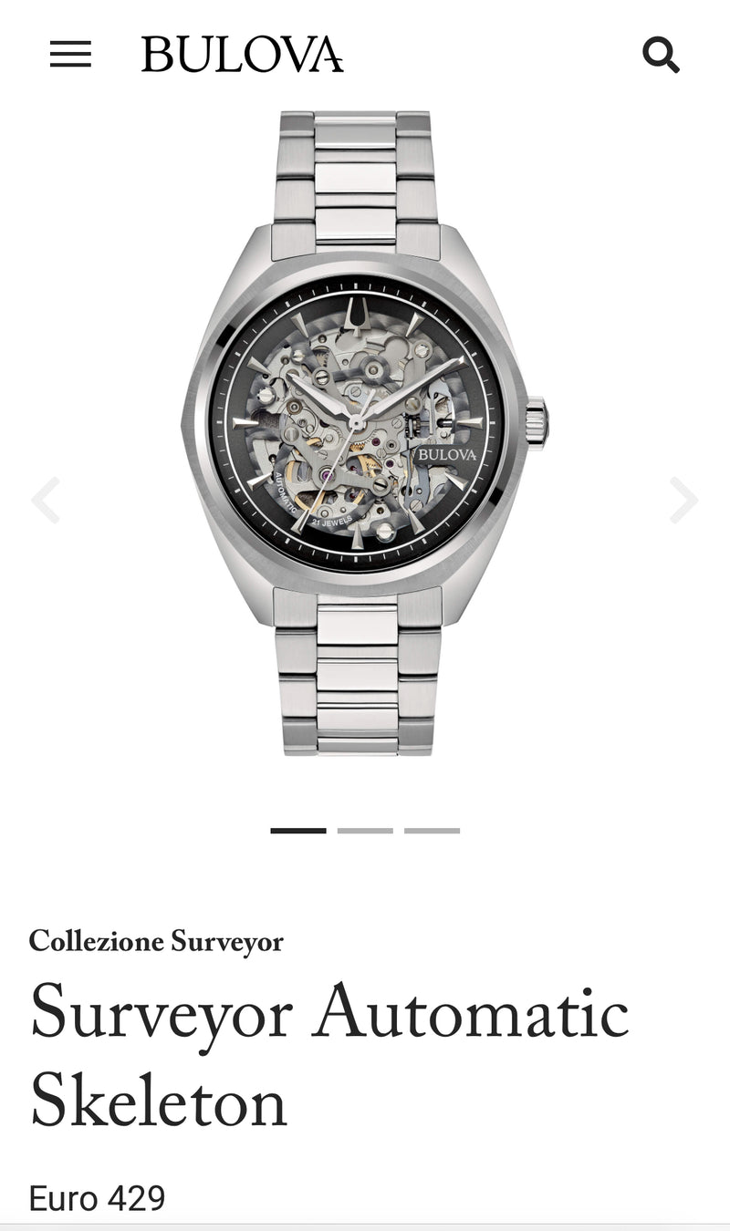 Bulova scheletrico