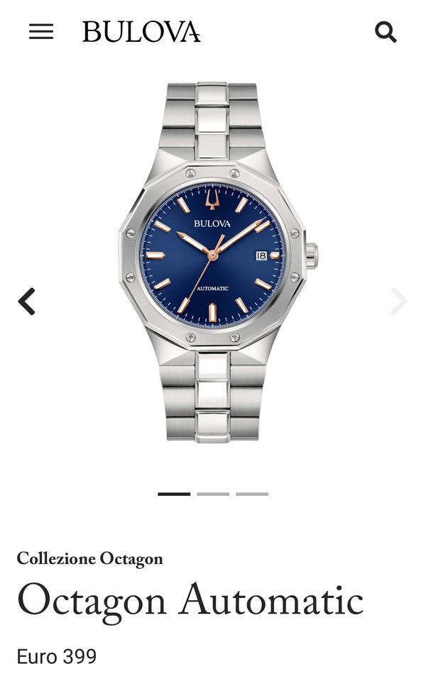 Bulova uomo octagon automatico