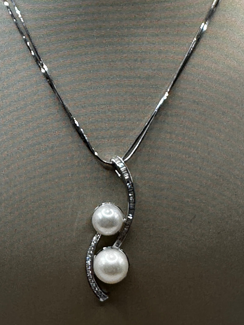 Marika collana perle e diamanti